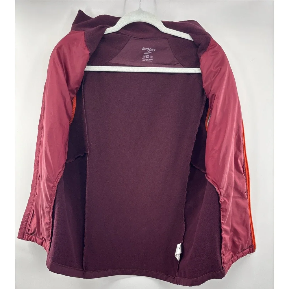 Brooks Shield Hybrid‎ Vest 3.0 Men's Medium Red Full Zip/Pockets Lightweight